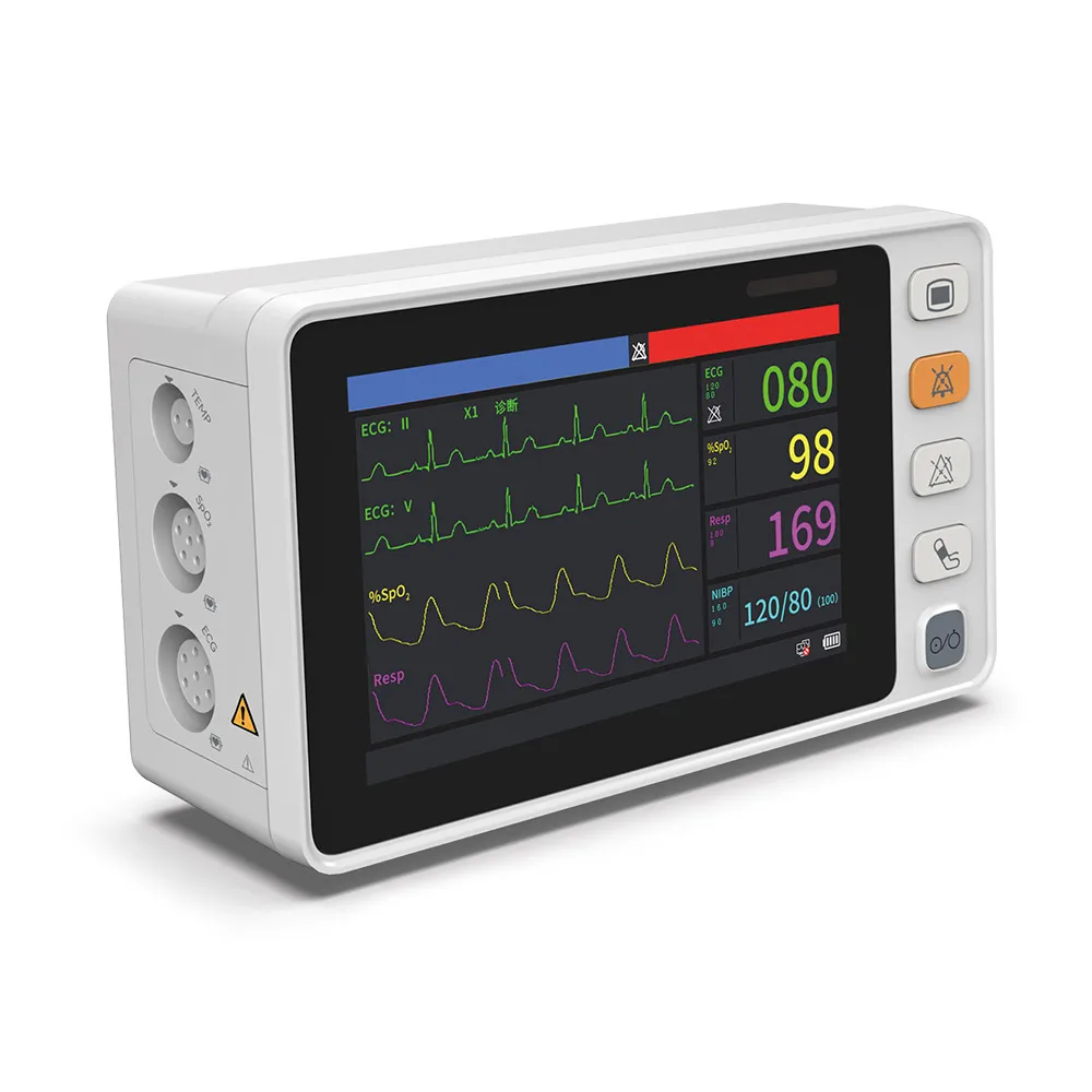 CONTEC CMS1000 Portable color multi-language medical patient multi-parameter monitor