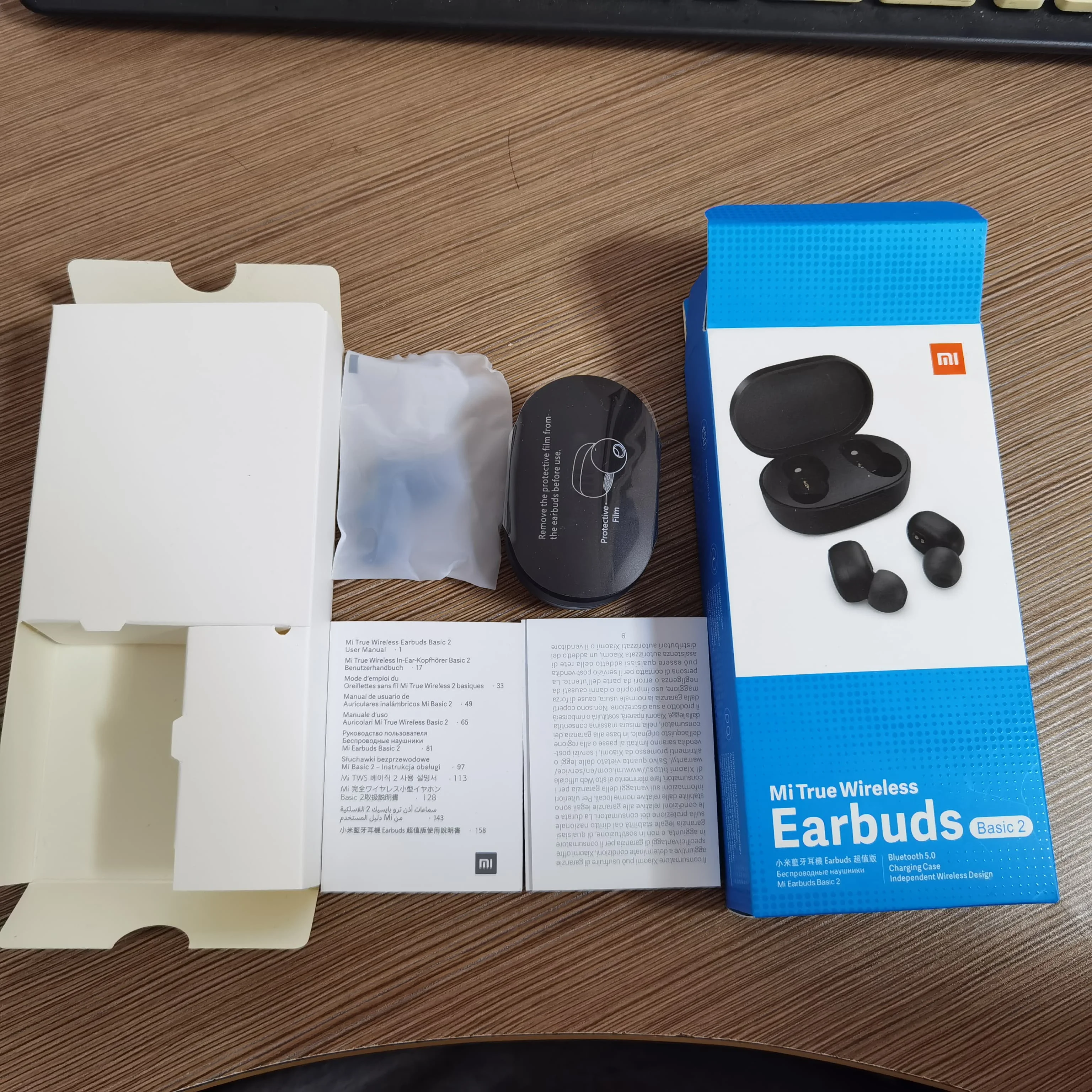 Global Version Xiaomi Mi True Wireless Earbuds Basic 2 Wireless Charging TWS Redmi Airdots 2 In-Ear Stereo Bass Xiaomi Earbuds