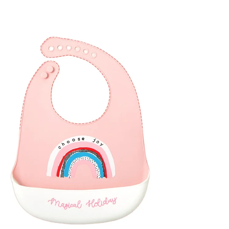
Silicone Waterproof Adjustable Animal Design Baby Bib 