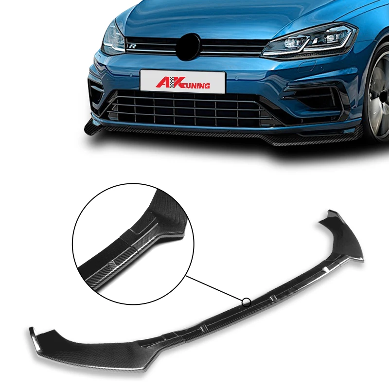 For  volkswagen golf 7/7.5 GTI R  PP Black Front Bumper Body Kit Spoiler Lip hot sell