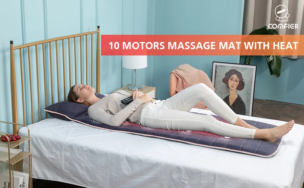 Comfier Hot Sales Full Body mattress With Heat/vibtation massage mat