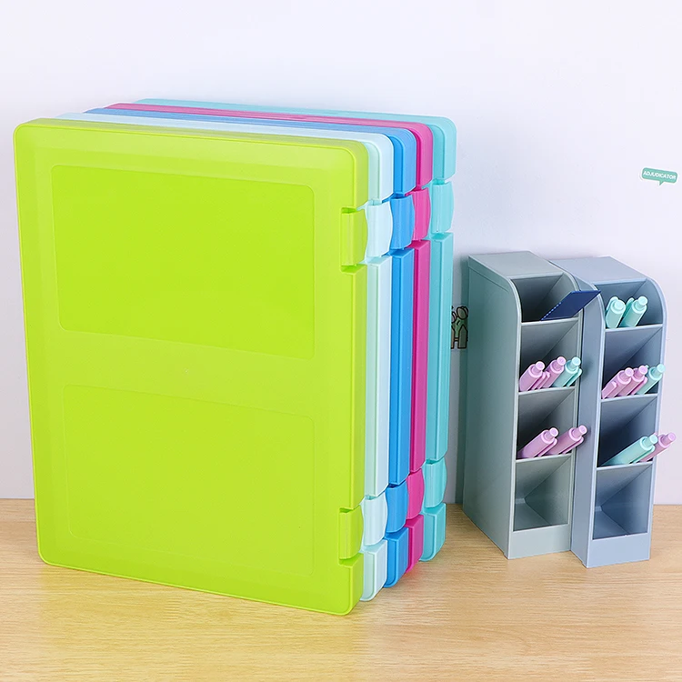 SUNSHING Nursing Plastic Clipboard With Storage Exam Document Filing Storage Case Office Supplies A4 Clipboards File Folder Box