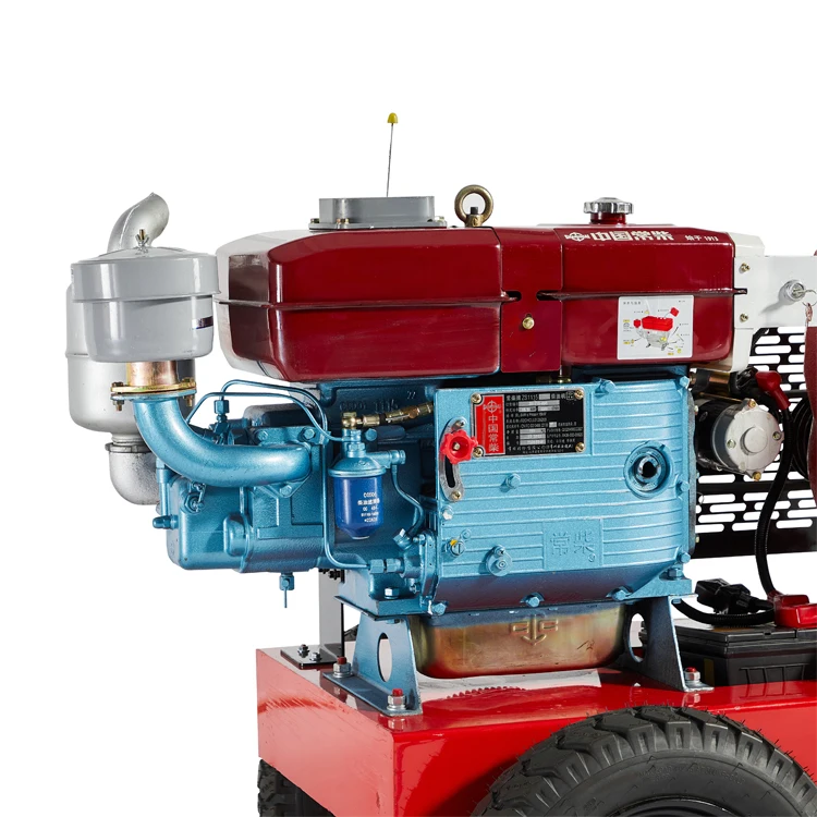 Factory Supply High Pressure Single-Cylinder Trailer Pump Diesel Sewage Self Priming Centrifugal Pump