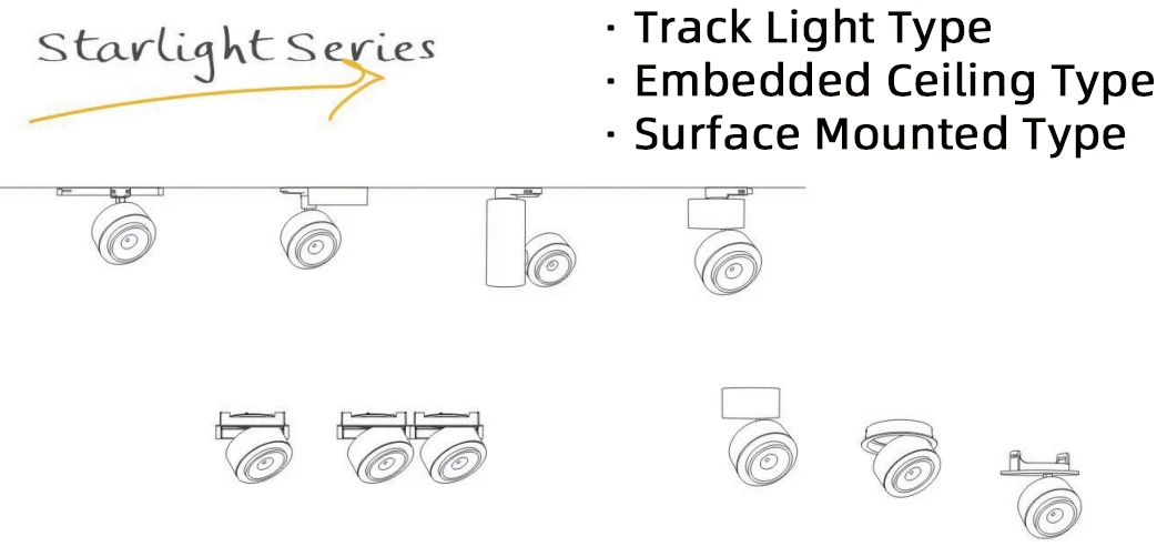 RONSE Spanish Nordic Wholesale Led Track Light Wide Lighting Diffuser Beam Angle 120 Black Trunking