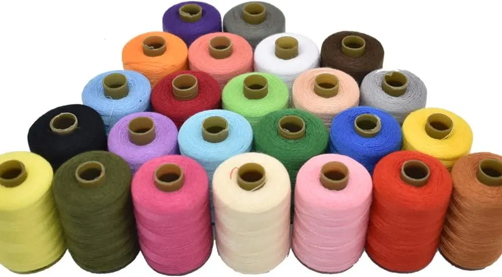 Sewing Thread 24 Colors Sewing Industrial Purpose for thread Machine and Hand Stitching 1500 Yards Nylon  Polyester