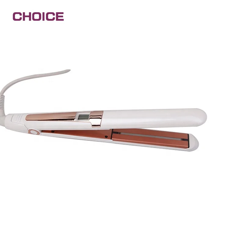 2023 New Ready to Ship Infrared Professional Steam Hair Straightener Straightening Irons Flat Iron Tourmaline Ceramic LED 65W