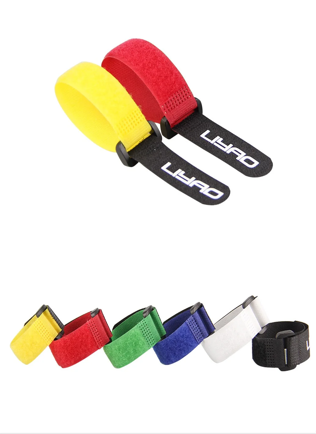 Sew On Elastic Hook And Loop Strap Anti Slip Black Color Velcroes Adjustable Garment & processing Accessories