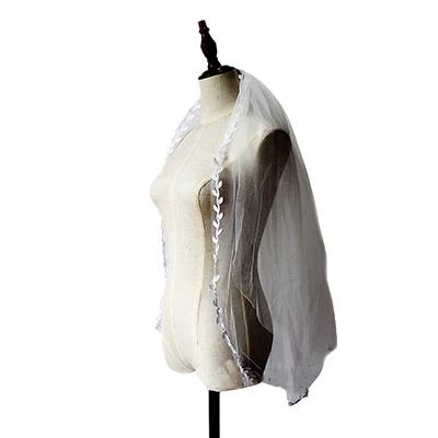 2021 Hot Sale Fashion 80*50cm Bride Veils With Pearl Wedding Veil Weddings