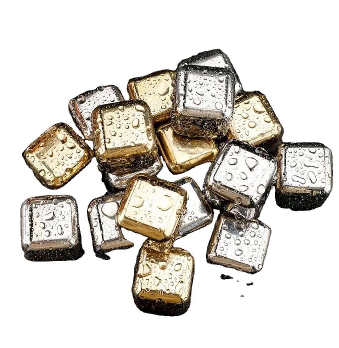 304 металлическая квадратная быстрозамороженная зернистость из нержавеющей стали для вина, пива, виски, льда, татарского льда