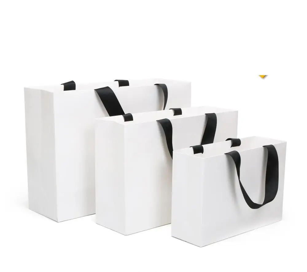 Printing Luxury Packaging Gift Cardboard Paper Kraft Bags  Fashion Shopping  Bag Print Your Logo