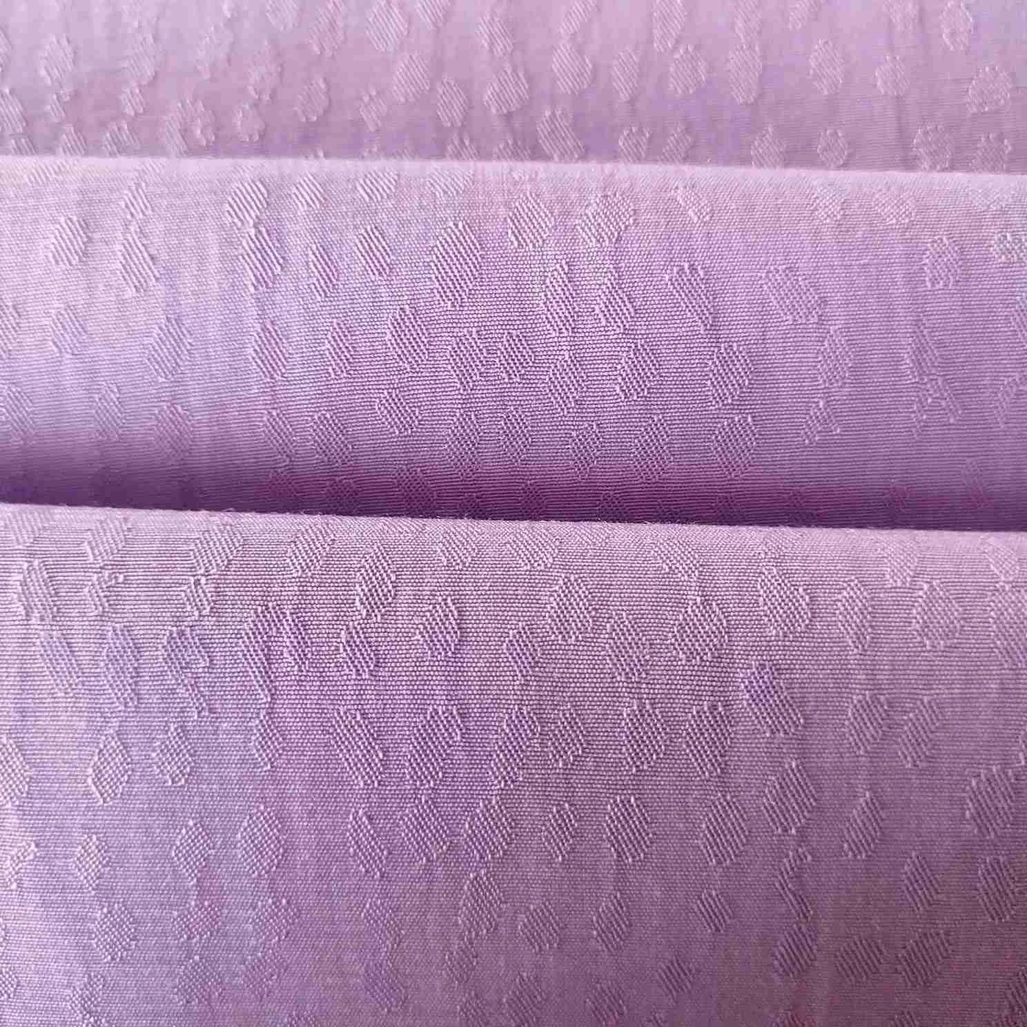 Like cupro fabric smooth and soft handfeel jaquard woven fabric polyester rayon fabric for women sleepwear blouse dress