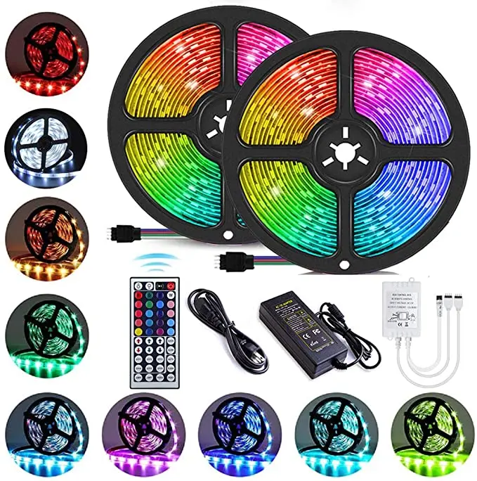Alexa Tuya Google Home APP Remote Control Smart RGB Strip Light IP65 Waterproof WIFI Smart LED Strip WIFI LED Strip Light
