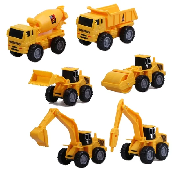 Hot Sale 2 In 1 Mini Construction Plastic Truck Toys