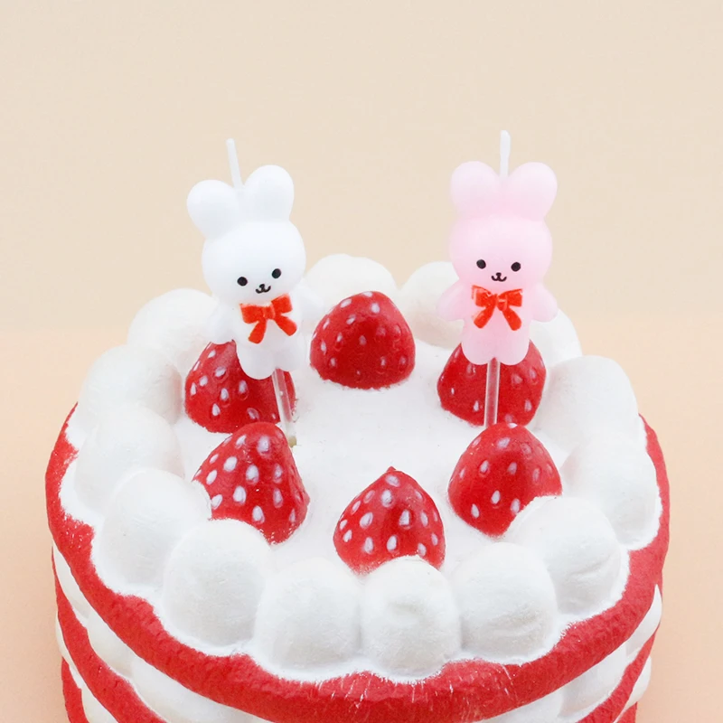2023 Popular Birthday Candle Arts Happy Birthday Candle For Party With Rabbit Shape