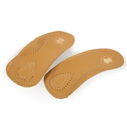 Customized 3/4 Length High Arch Support Pu Foam Insert Orthotic Flat Foot Plastic Orthopedic Shoe Insoles