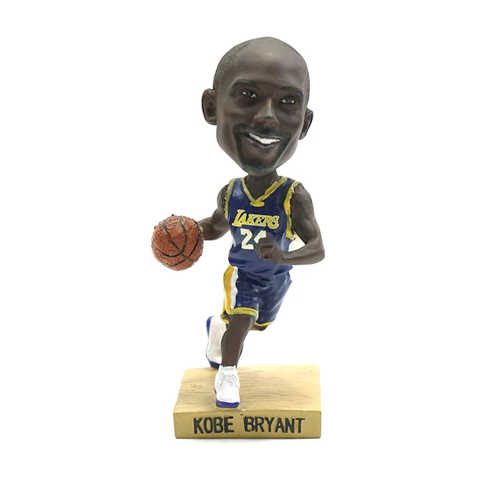Custom dashboard bobbleheads resin craft basketball player Kobe Bryant sports bobbleheads