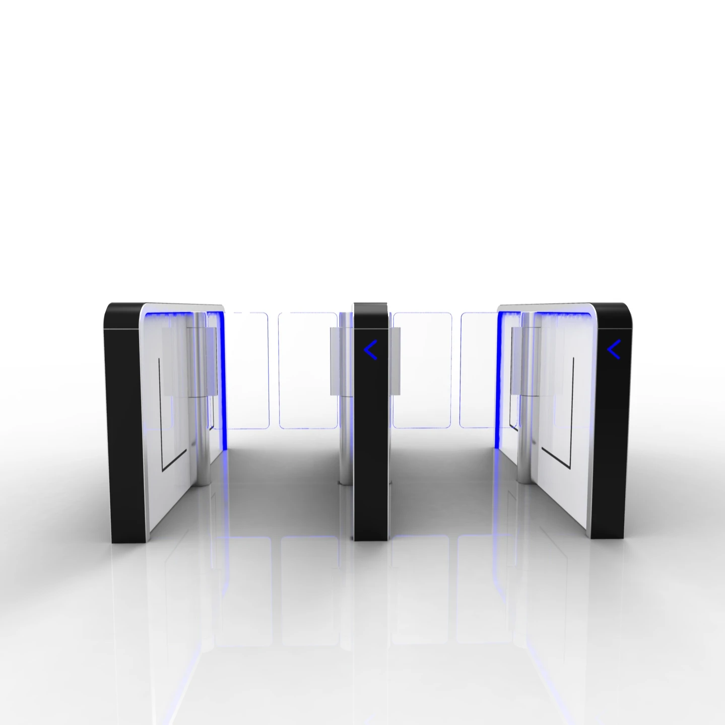 Intelligent automatic Gates Swing Speed Gate Glass Turnstiles For Office Building