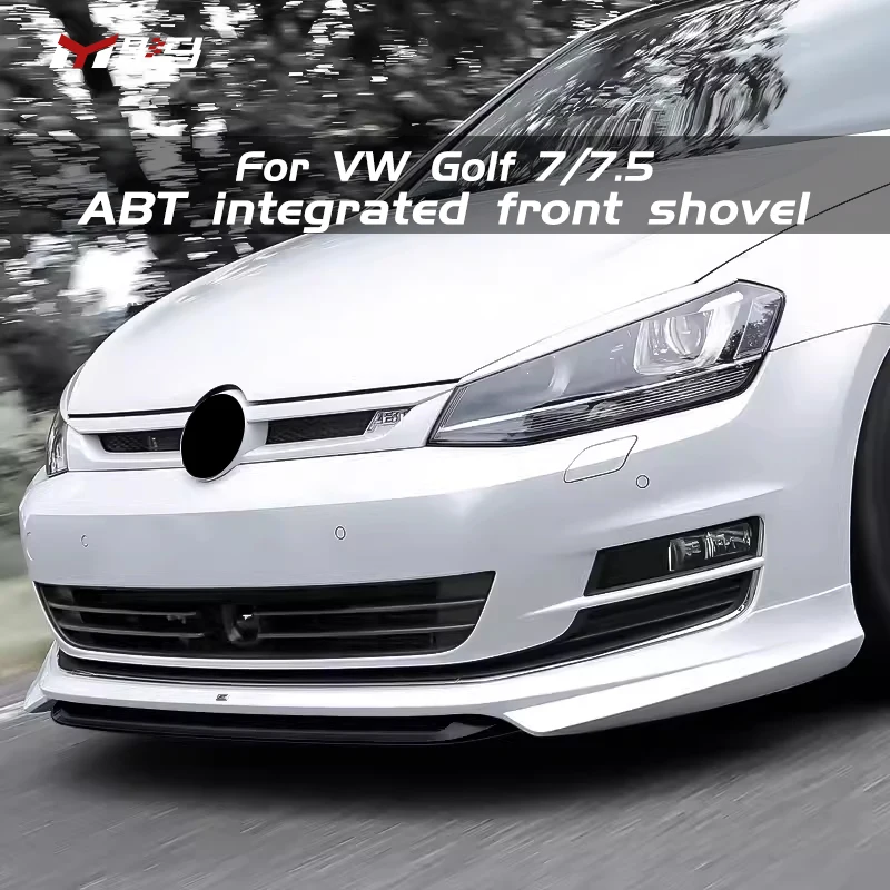 ABT Style Front Spoilers Splitter Front Lip Front Bumper Lip Spoiler For vw vii golf 7 GOLF 7.5 MK7 MK7.5 body kit