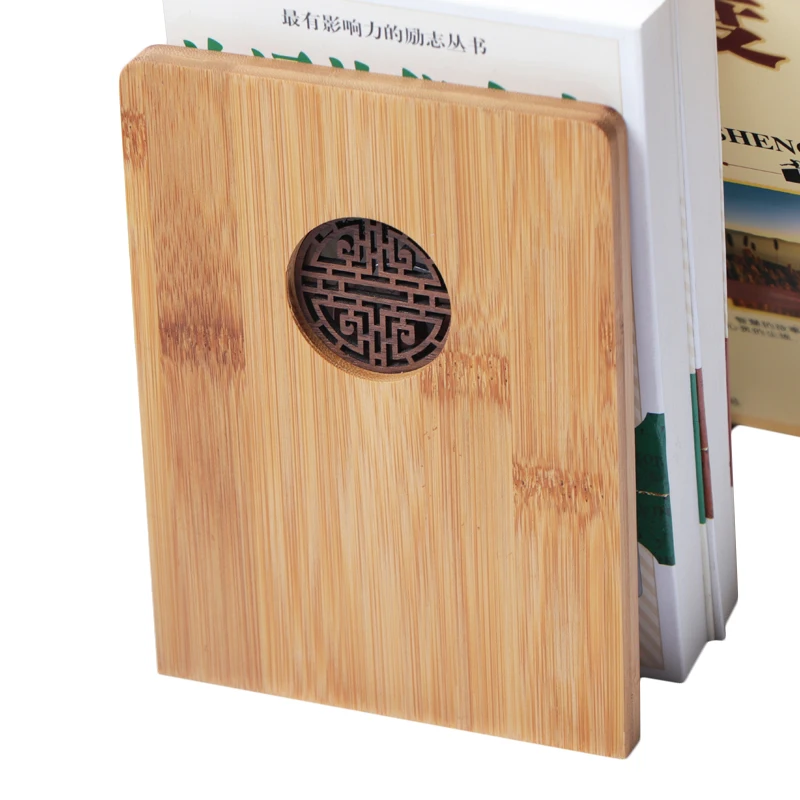Бамбуковая подставка для книг может использоваться для организации рабочего стола, выдвижные подставки для книг
