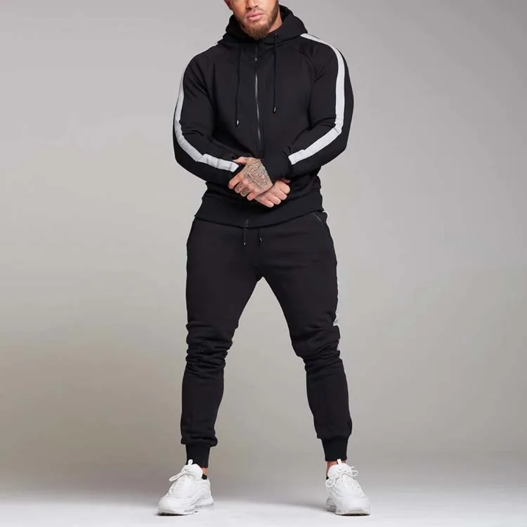 2021 Newest Men Sports Sweat Suit Quick Dry Jogging Suits Muscle Fit Custom Tracksuits