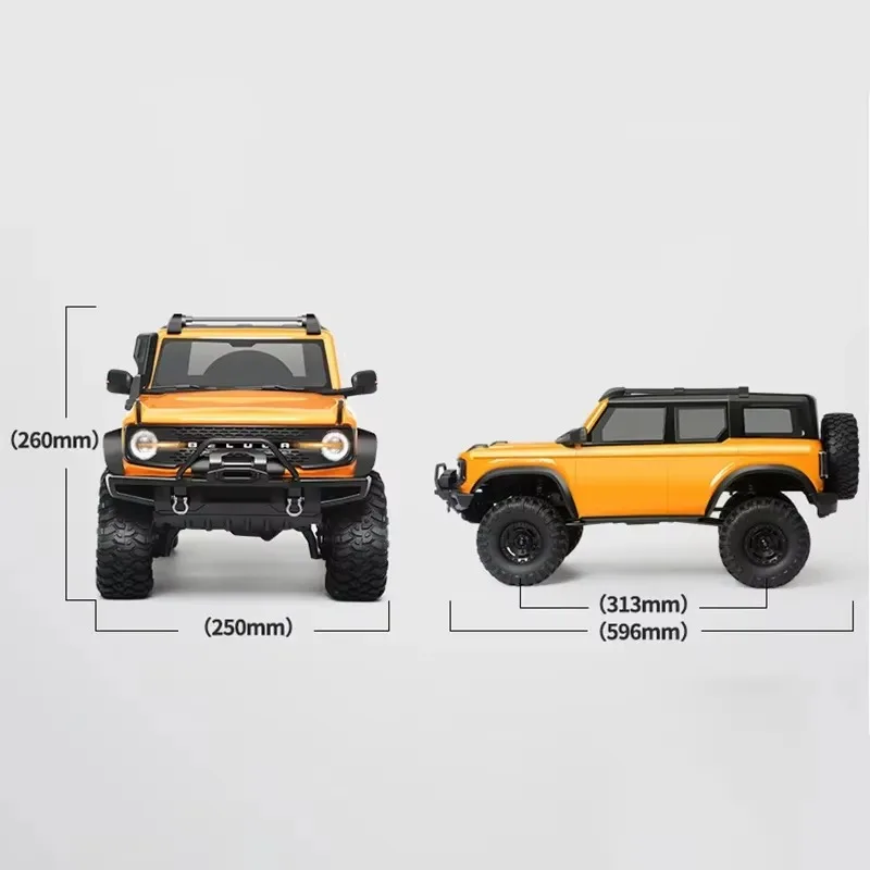 Wholesale Rc 4x4 1:10 Bronco R1001 Full Scale Radio-controlled RC Trucks Model Car Simulation Climbing Off-road Big RC Car