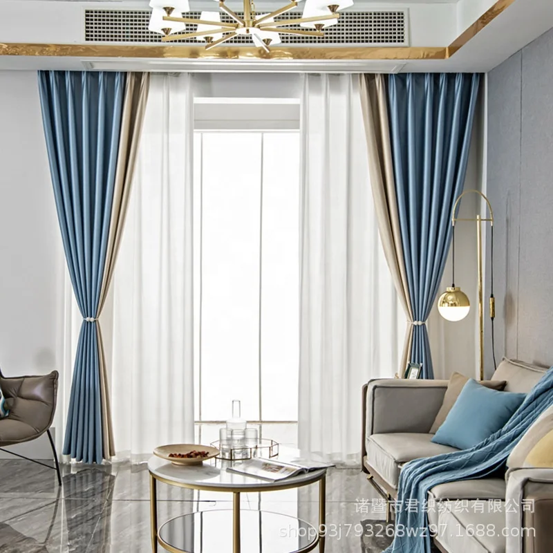 High Quality Classic Curtain Wholesale 100% Polyester 100% Blackout Window Curtains And Drapes Thermal Insulated Bedroom