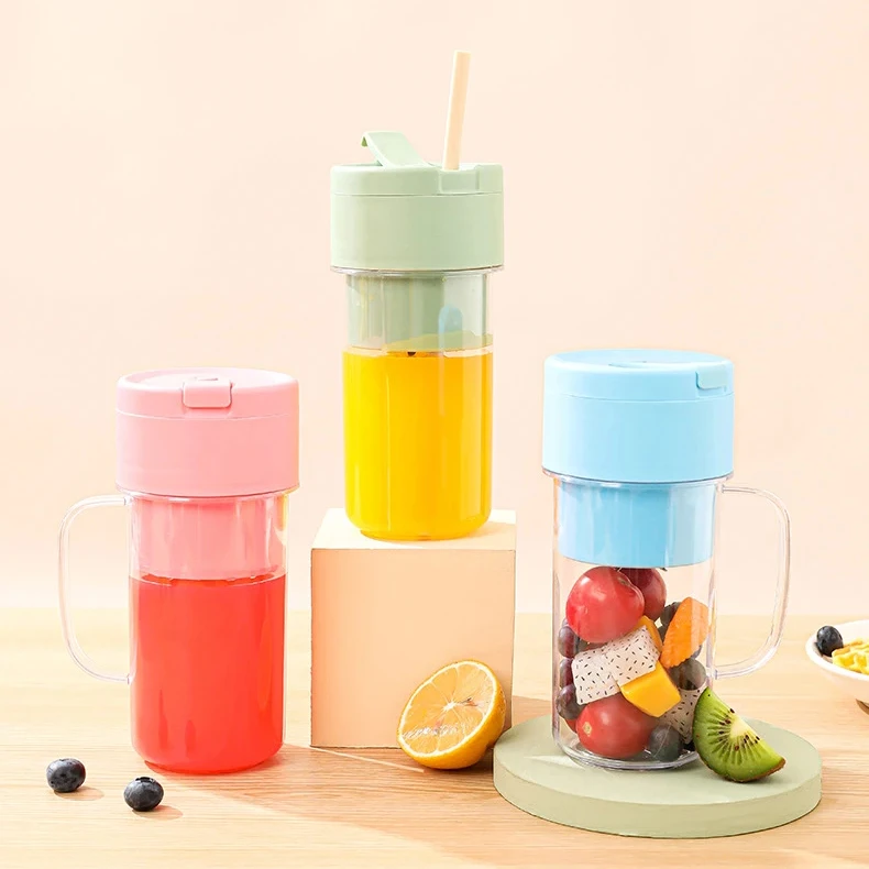 Good Price Wireless Fresh Fruit Juicer Cup Smoothie Mixer Blender Cup With Handle