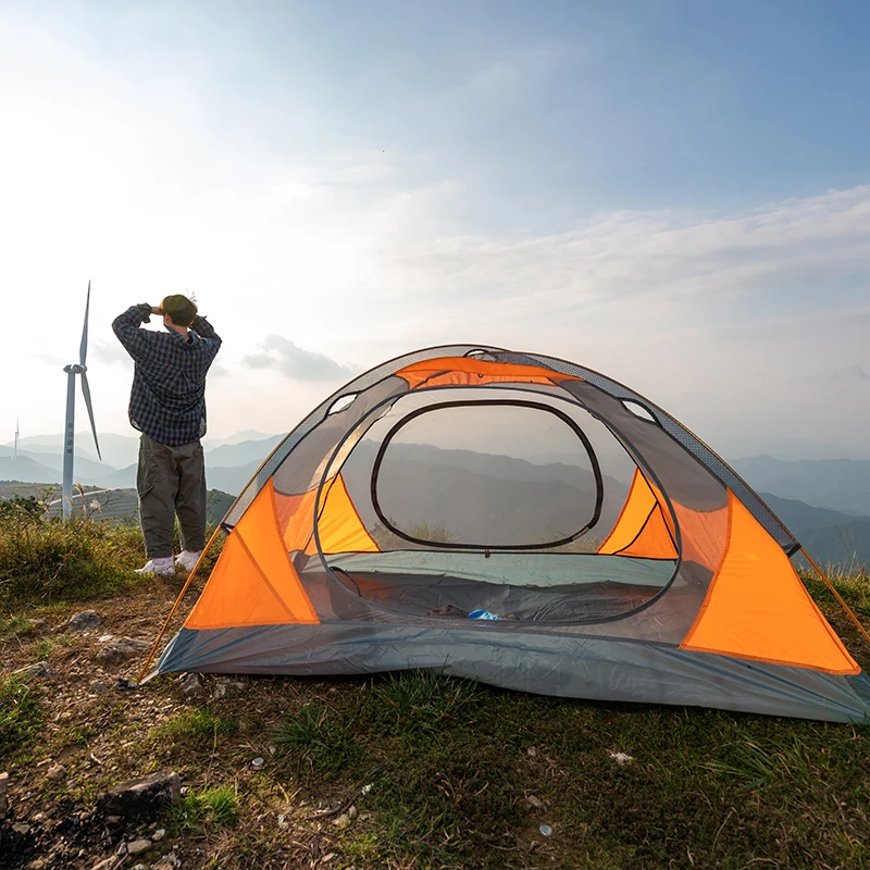 
Family Outdoor Camping 4 Person Tents 3 Seasons Tent 