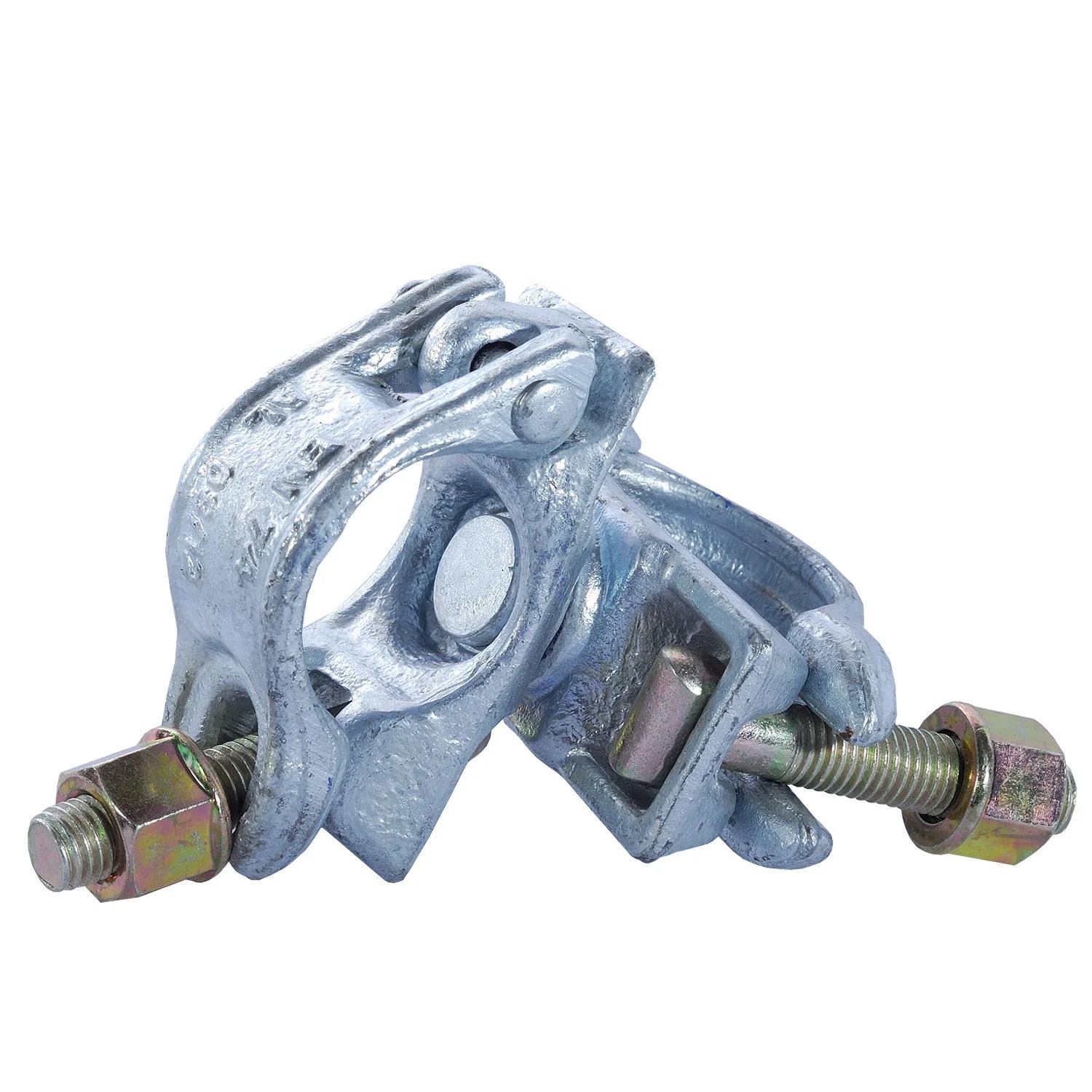 EN74 Standard  German Type Drop Forged Anti-slip Swivel Coupler Double Clamp for Tubular Scaffolding