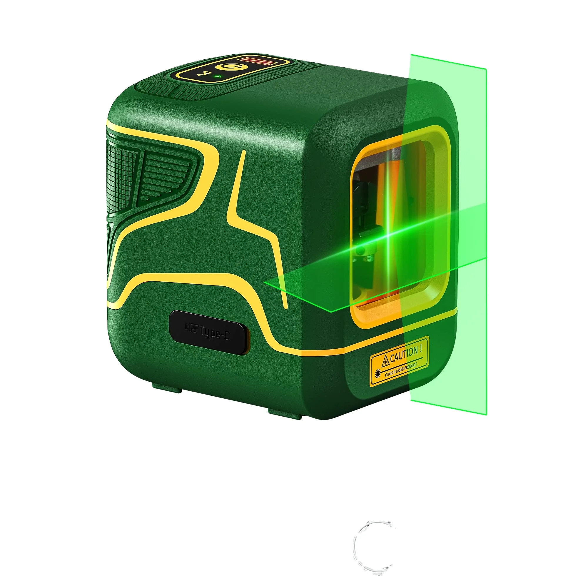 Beam Self-leveling Cross Line Rechargeable 100ft Green Industrial Battery & Type-c Rechargeable 4 in 1 Laser Level 100ft/30m