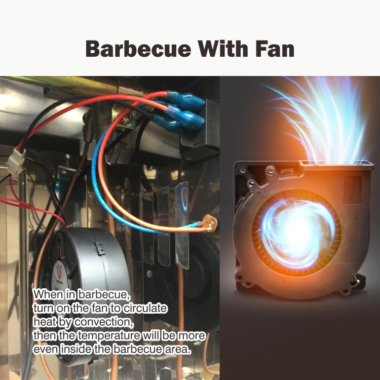 Innovative Gas BBQ Stove with Fan System for Healthy and Smoke-Free Grilling