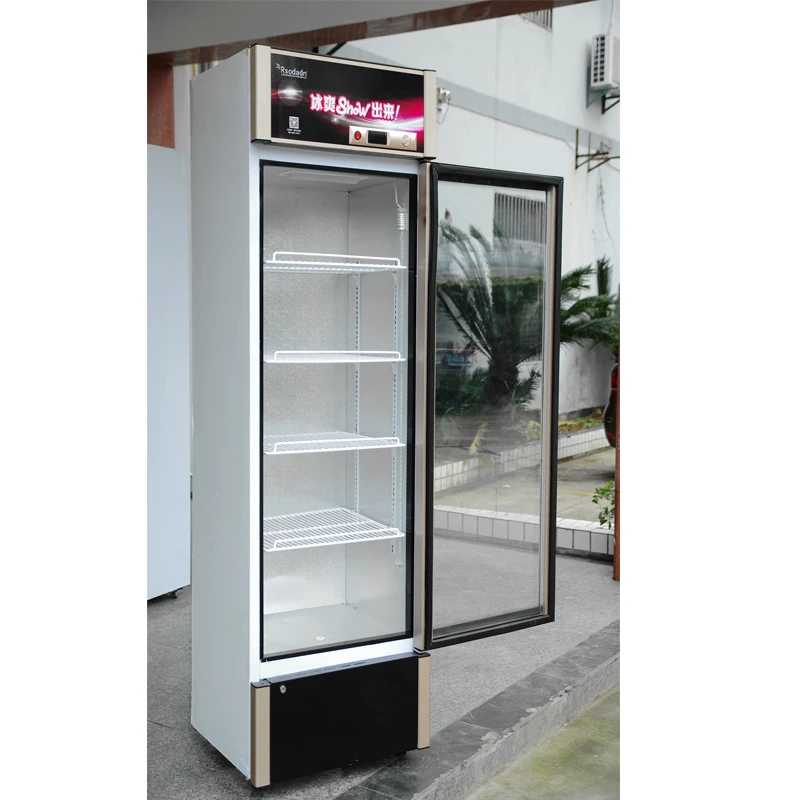 Made in China Single Door Beverage Cooler Vertical Showcase refrigerator 359L