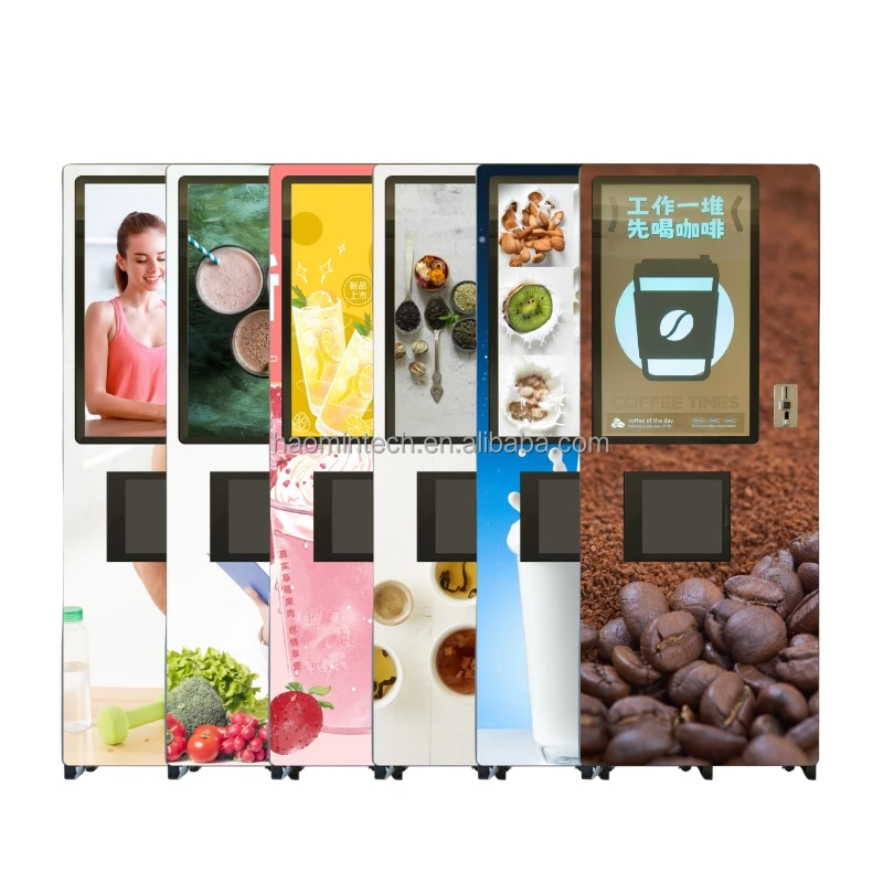 Big Capacity Multi Flavor Instant Coffee Vending Machine Automatic Instant Beverages  Maker