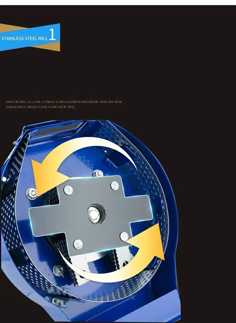 All-in-one Grain Mill Small Feed Mixer Grinder Grain Crusher Home Corn Grinding Mill Machine Animal Feed Machine