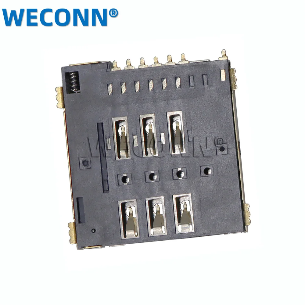 Manufacturer Supplier 1.5H PUSH  type Micro sim card connector adapter 4g smart card reaer connector for wifi router with detect