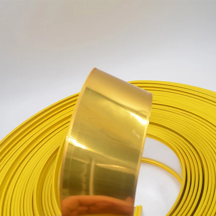 Golden Aluminum Coil Strip (With Folded Edge) for Channel Letter Sign Board Fabrication Making