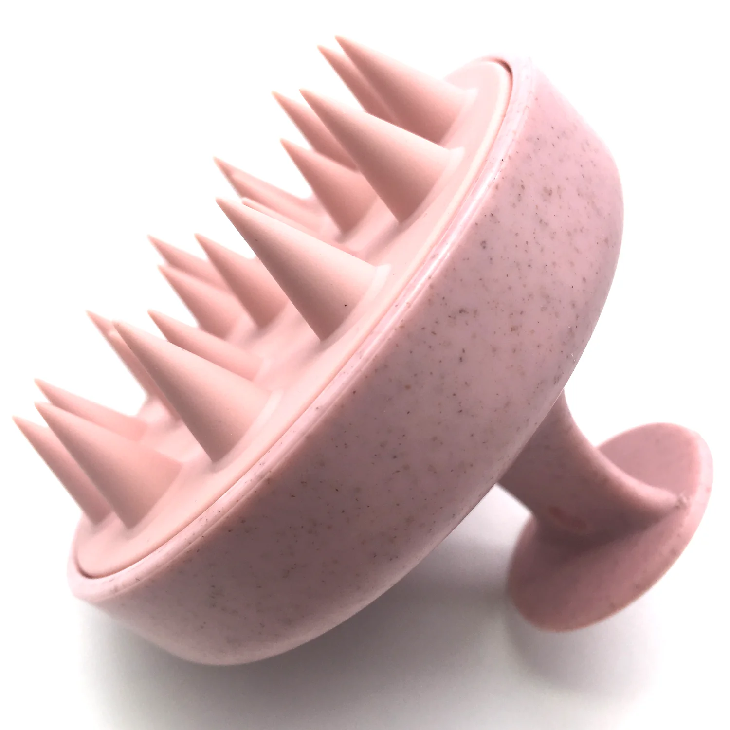 Wholesale Custom Logo Wheat Straw Hair Shampoo Brush Scalp Care With Soft Silicone