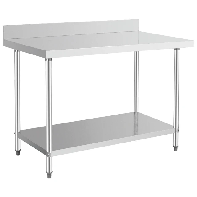 Work table With Plastic Cutting Board Sushi Food Prep Hotel Restaurant Kitchen Equipment Stainless Steel Work Table For Sale