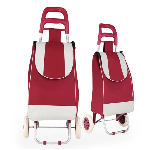 Supermarket lightweight foldable Shopping Trolley Replacement Bag Vegetables wholesale factory portable folding carts