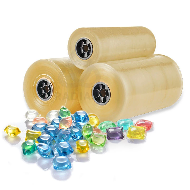 Factory direct Sales complete packaging fishing cold water soluble pva plastic film for laundry powder storage
