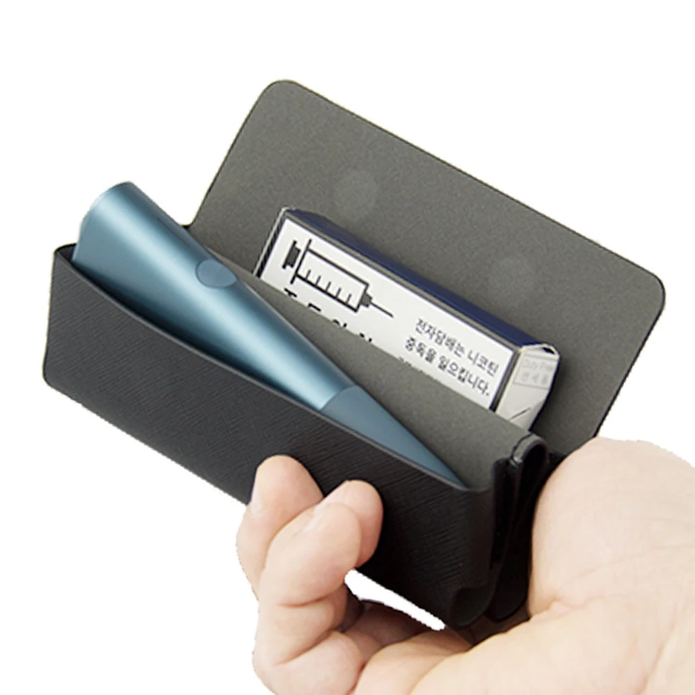 Fashion 5 Colors for LIL Solid 2 Leather Case Solid2 Portable Skin Cigarette Smoking  for IQOS ILUMA ONE Cases Cover