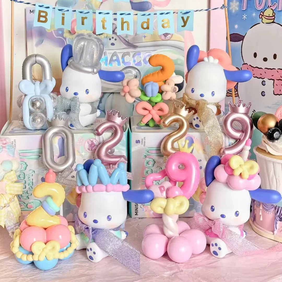 Wholesale Popular Sanlio mystery box figure lovely room decoration lucky Blind box for the Pacha balloon birthday party