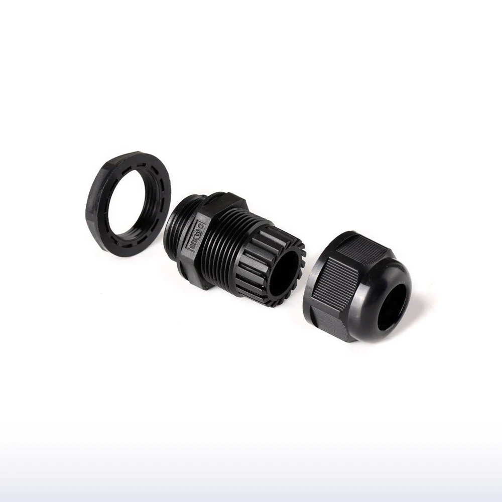 Соединительные водонепроницаемые черные нейлоновые кабельные ЖЕЛЕЗЫ WZUMER UL ROHS REACH CE RJ45 M12 M20 M25 M36 M40