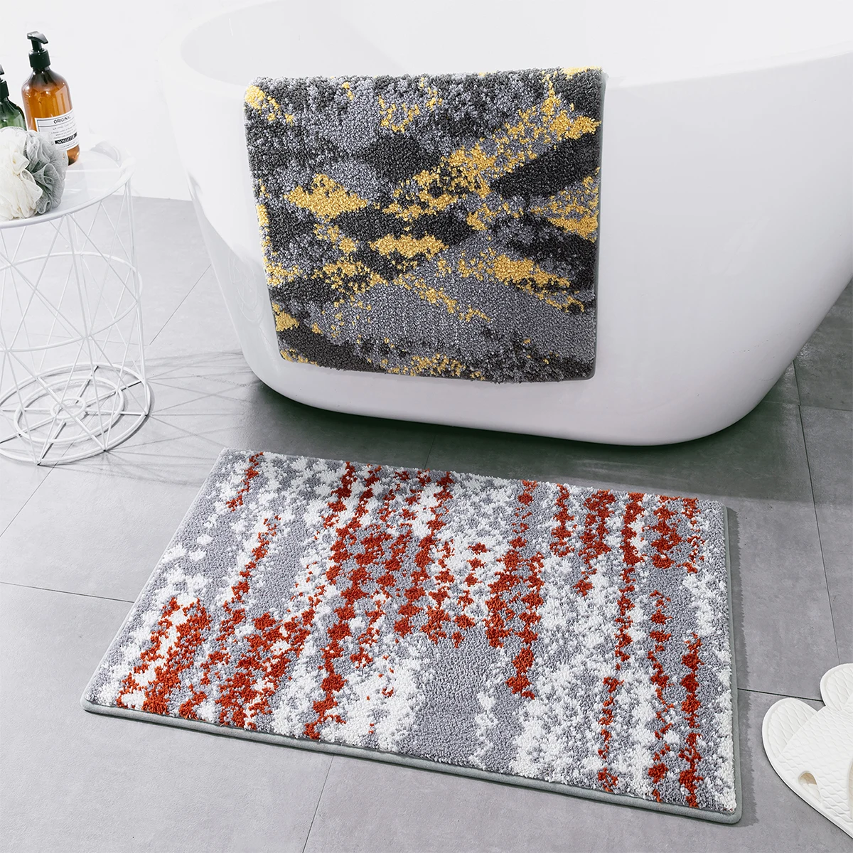 DADA custom kids anti slip bath mat water absorbing extra long non slip bath mat