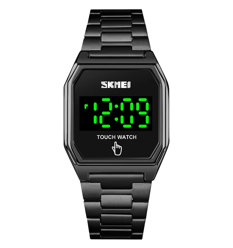  Skmei 1679 оптовая продажа новый дизайн сенсорный экран унисекс светодиодные цифровые часы квадратный браслет из нержавеющей стали мужские