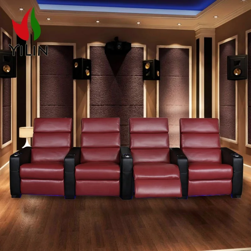 Wholesale Recliner Chair Theatre Sillon Reclinable Chair Church Cinema VIP Chee Recline