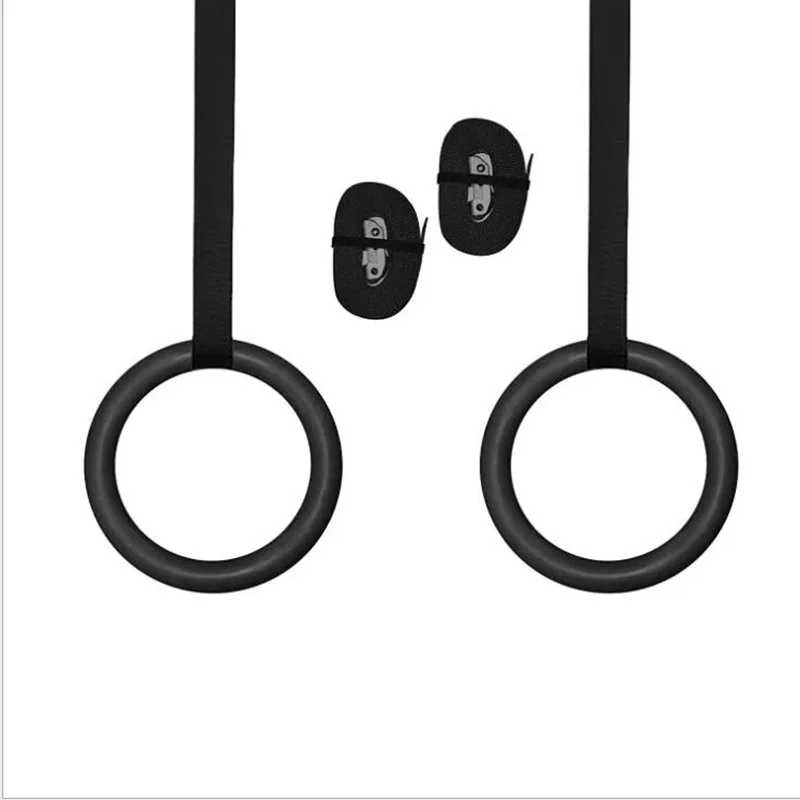 ABS Gymnastic Rings GYM Ring with nylon straps Fitness Training Dia28mmTraining Gymnastic Gym Rings