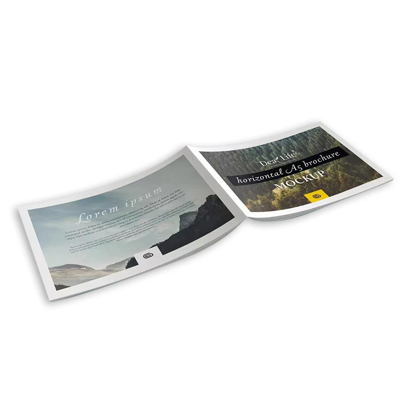 Fashion Flyer Magazine Catalog Printing Service Glossy Lamination Cheap Flyer Booklet/folding card