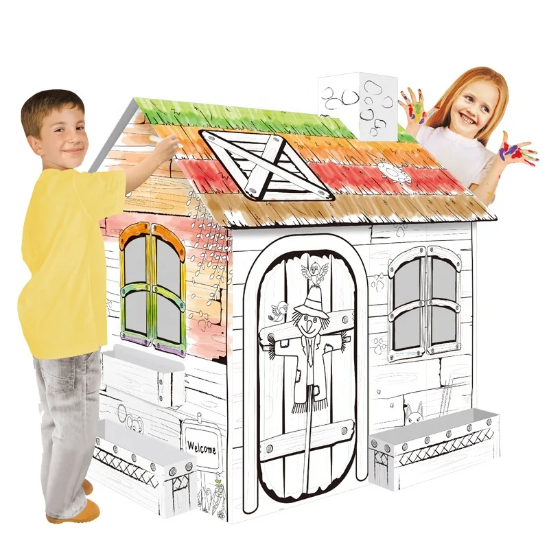 OEM оптовая продажа, большой размер, забавный подарок для детей, «сделай сам», рисование 3d дома, игрушка