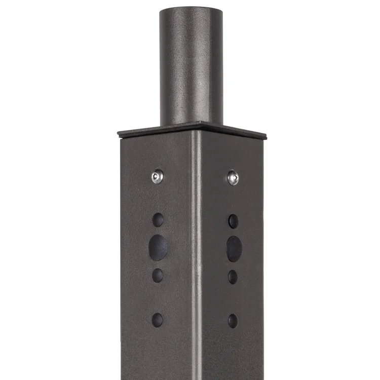 4 inch Wide 11 Gauge Hot Dipped Galvanized 10ft 15ft High Quality Square Steel Light Pole for Parking Lot Shoebox Area Lights